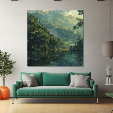 Lake Landscape Painting